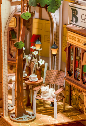 
                  
                    Sunshine Town Book Nook Miniature House model kit - The Willoughby Book Club
                  
                