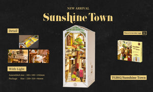 
                  
                    Sunshine Town Book Nook Miniature House model kit - The Willoughby Book Club
                  
                