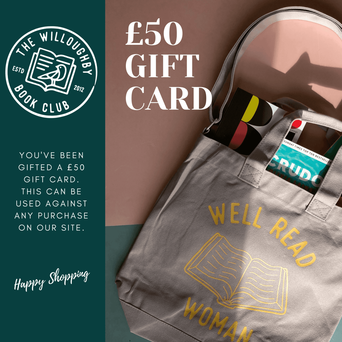 
                    
                      The Willoughby Book Club Gift Card - The Willoughby Book ClubGift Cards£10.00
                    
                  